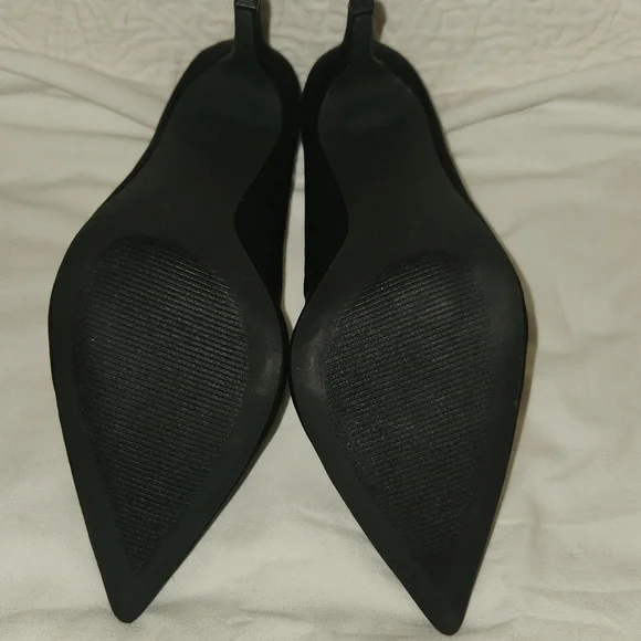 New! Classic black stiletto heels pumps shoes party formal prom size 11 pointed - Picture 8 of 11